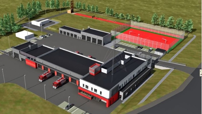 Elbląg. Będzie nowa komenda straży pożarnej. Zobacz wizualizację 
