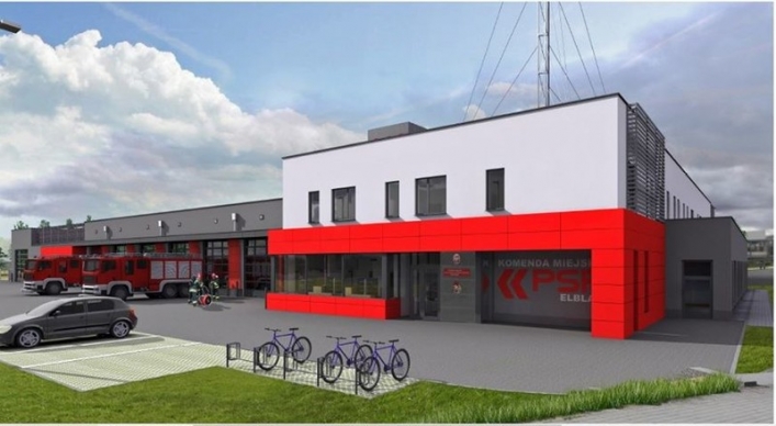 Elbląg. Będzie nowa komenda straży pożarnej. Zobacz wizualizację 