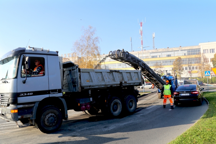 Elbląg. Budowa ronda przy Królewieckiej i Kościuszki