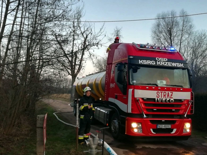 Elbląg. Płonęła stolarnia 