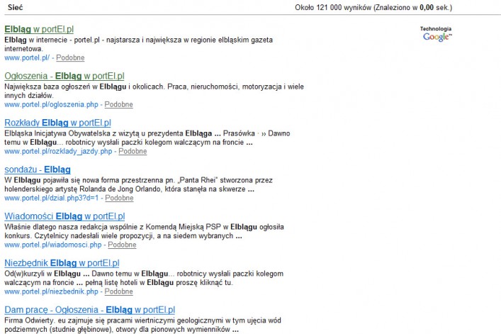Elbląg w sieci. Testujemy strony www, które regularnie czytają elblążanie. Część 1 - portel.pl