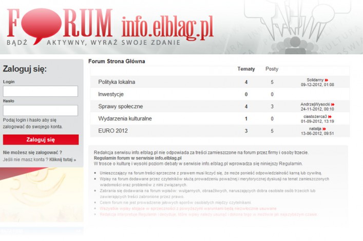 Elbląg w sieci. Testujemy strony www, które regularnie czytają elblążanie. Część 2 - info.elblag.pl