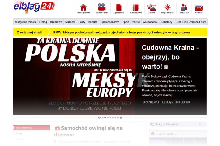 Elbląg w sieci. Testujemy strony www, które regularnie czytają elblążanie. Część 3 - elblag24.pl