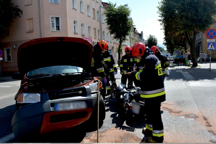 Elbląg. Wypadek motocyklisty