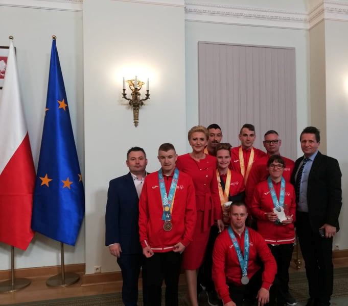 Elbląscy sportowcy z wizyta w Pałacu Prezydenckim 