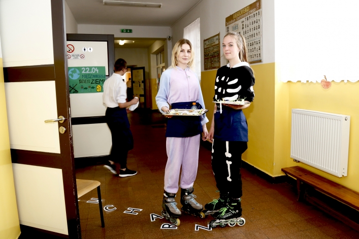 Elbląski Klub Szefów Kuchni podczas drzwi otwartych Zespołu Szkół Gospodarczych 