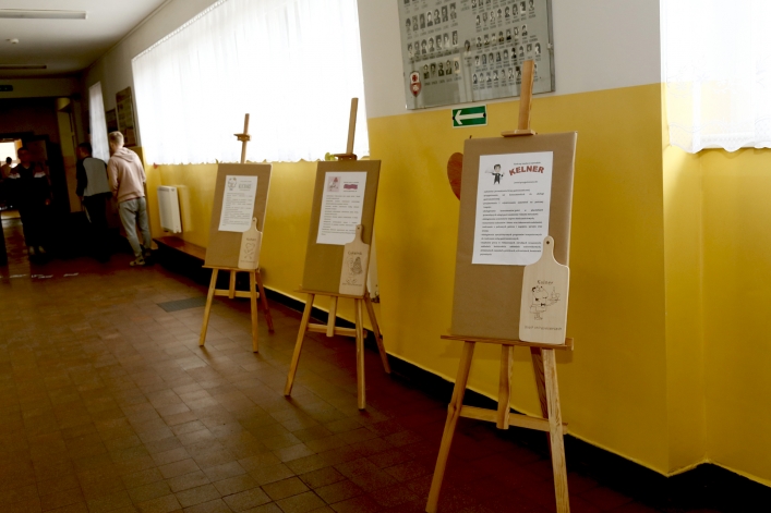 Elbląski Klub Szefów Kuchni podczas drzwi otwartych Zespołu Szkół Gospodarczych 
