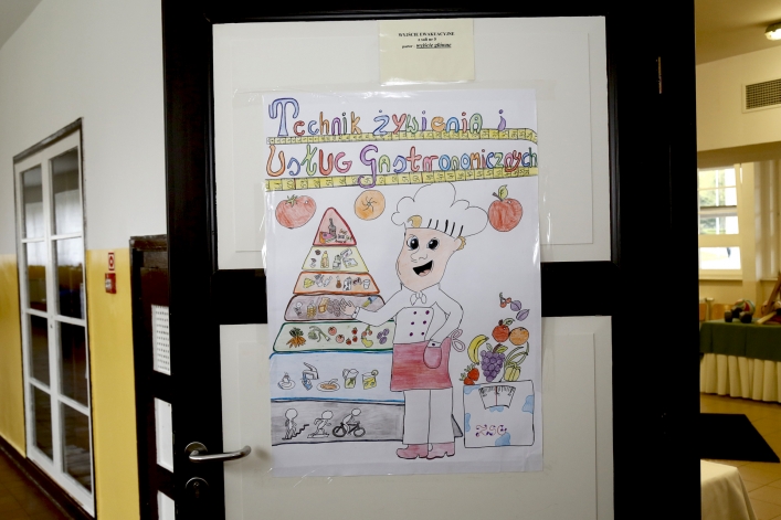Elbląski Klub Szefów Kuchni podczas drzwi otwartych Zespołu Szkół Gospodarczych 