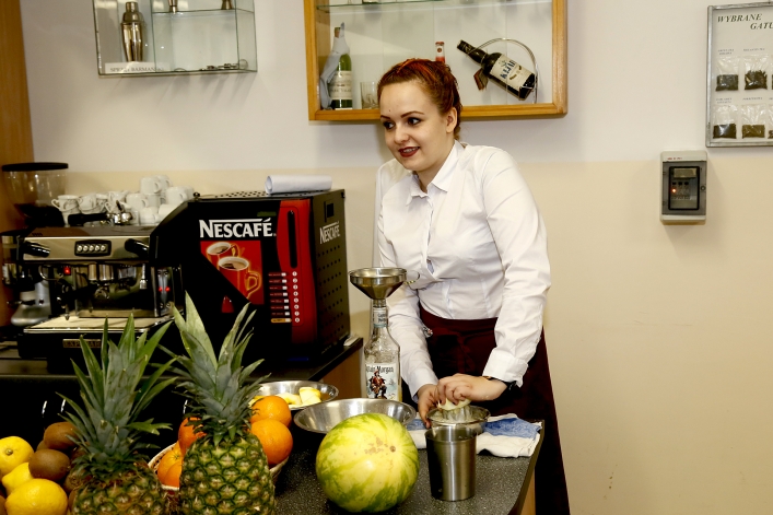 Elbląski Klub Szefów Kuchni podczas drzwi otwartych Zespołu Szkół Gospodarczych 