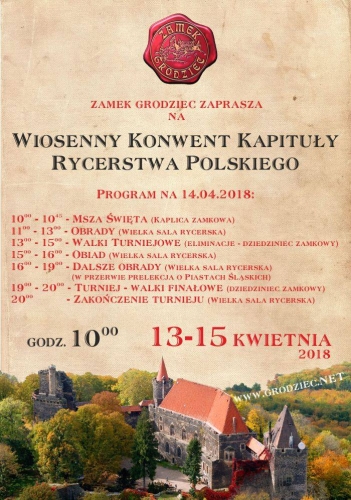 Program Wiosennego Konwentu Kapituły Rycerstwa Polskiego,