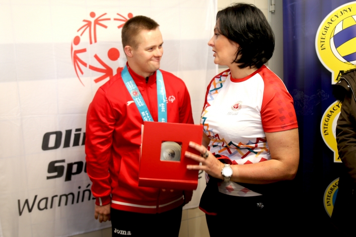 Elblążanie powitali wicemistrza olimpijskiego z Abu Zabi