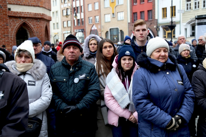 Elblążanie pożegnali śp. Pawła Adamowicza, prezydenta Gdańska 