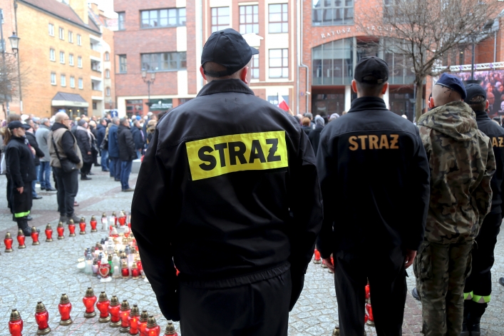 Elblążanie pożegnali śp. Pawła Adamowicza, prezydenta Gdańska 