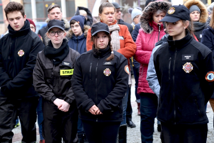 Elblążanie pożegnali śp. Pawła Adamowicza, prezydenta Gdańska 