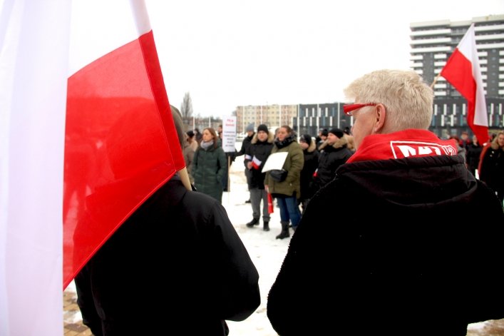 Elblążanie protestowali przeciwko segregacji sanitarnej 