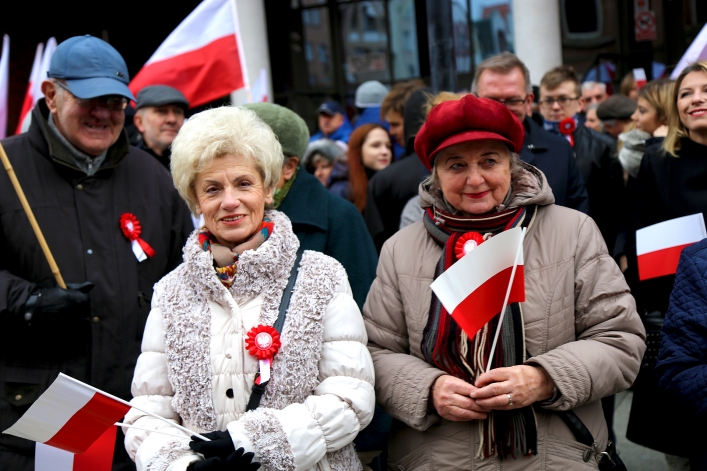 Elblażanie świętowali 100-lecie odzyskania niepodległości przez Polskę