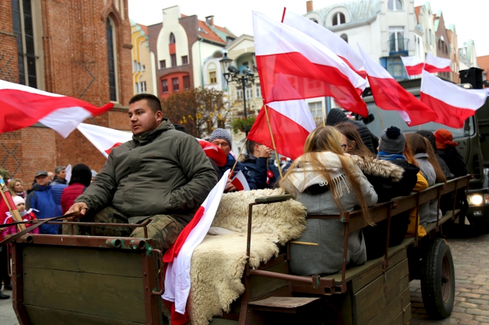 Elblażanie świętowali 100-lecie odzyskania niepodległości przez Polskę