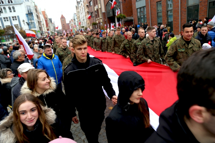 Elblażanie świętowali 100-lecie odzyskania niepodległości przez Polskę