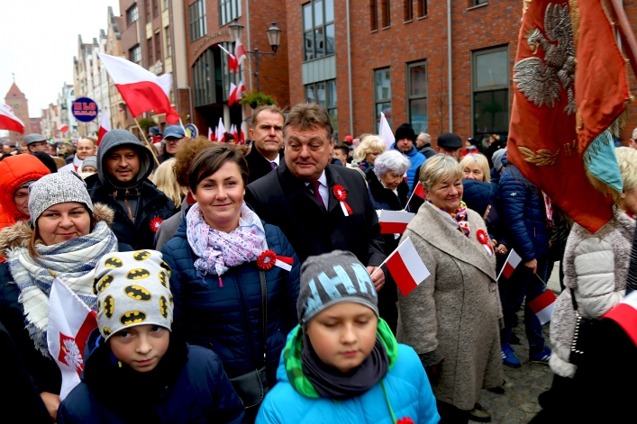 Elblażanie świętowali 100-lecie odzyskania niepodległości przez Polskę