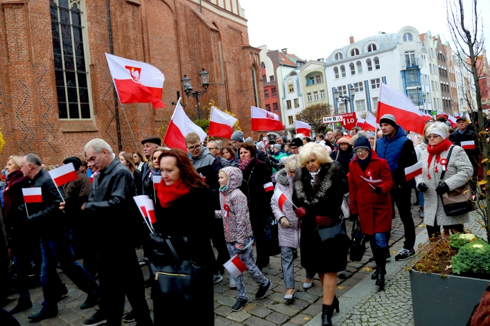 Elblażanie świętowali 100-lecie odzyskania niepodległości przez Polskę