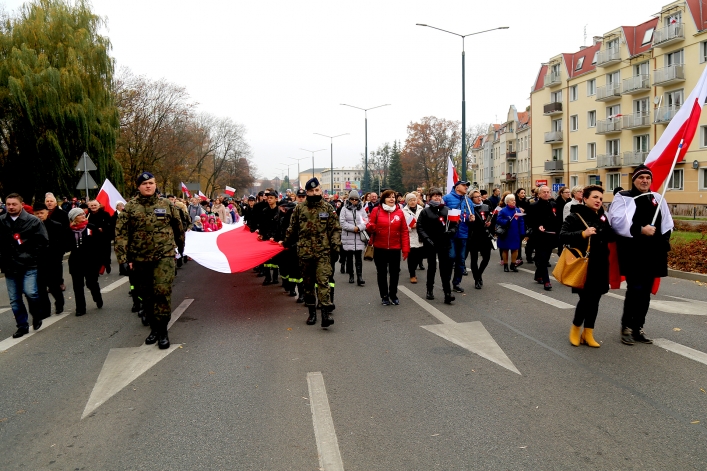 Elblażanie świętowali 100-lecie odzyskania niepodległości przez Polskę