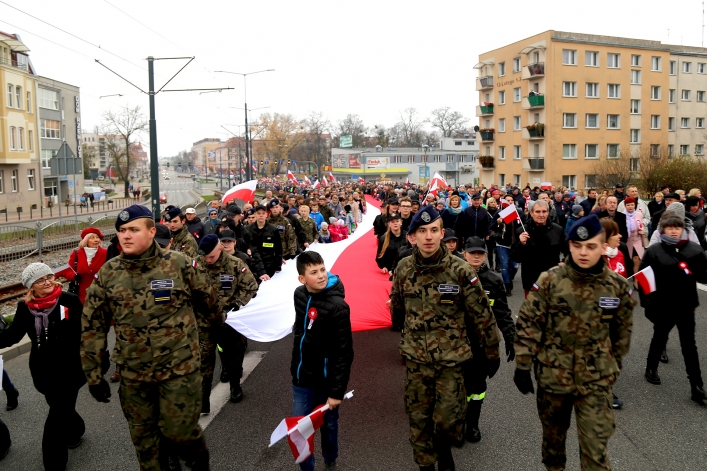 Elblażanie świętowali 100-lecie odzyskania niepodległości przez Polskę