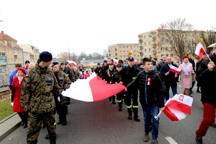 Elblażanie świętowali 100-lecie odzyskania niepodległości przez Polskę