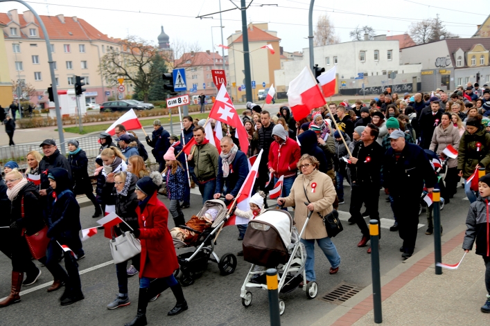 Elblażanie świętowali 100-lecie odzyskania niepodległości przez Polskę