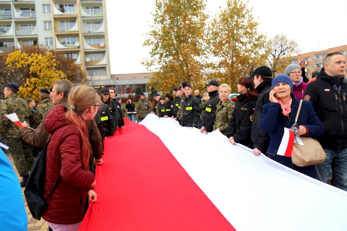 Elblażanie świętowali 100-lecie odzyskania niepodległości przez Polskę