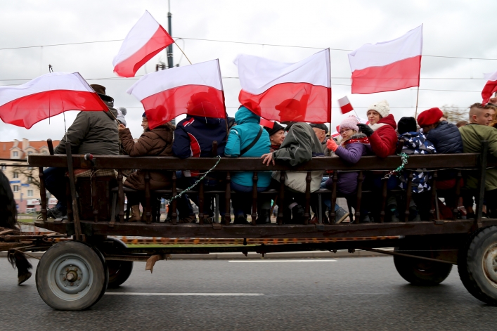 Elblążanie świętowali 99. rocznicę odzyskania przez Polskę niepodległości