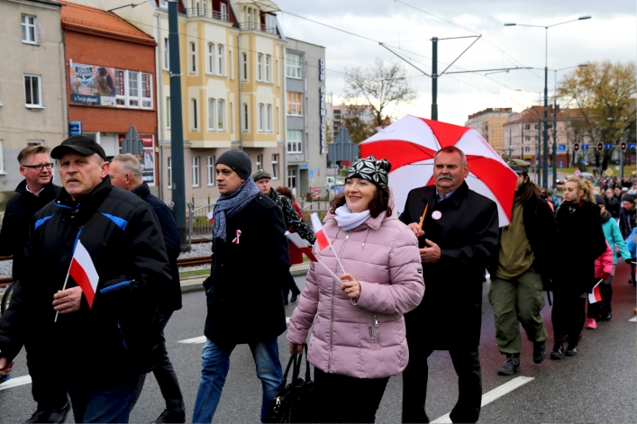 Elblążanie świętowali 99. rocznicę odzyskania przez Polskę niepodległości