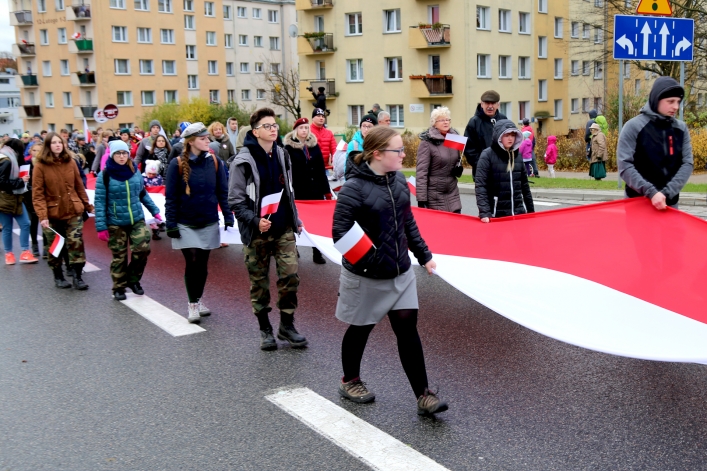 Elblążanie świętowali 99. rocznicę odzyskania przez Polskę niepodległości