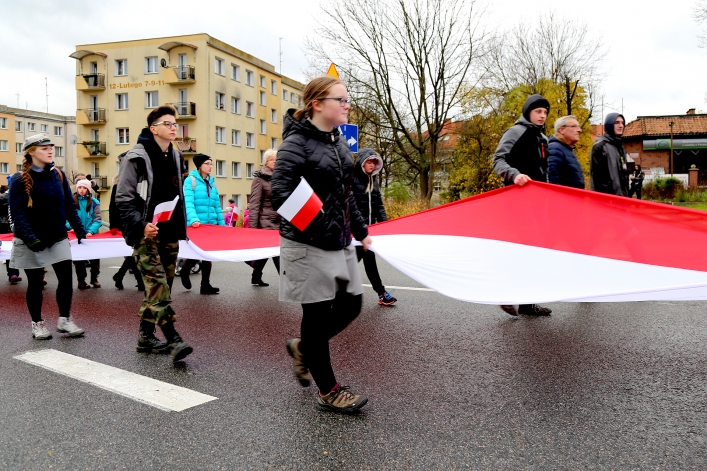 Elblążanie świętowali 99. rocznicę odzyskania przez Polskę niepodległości