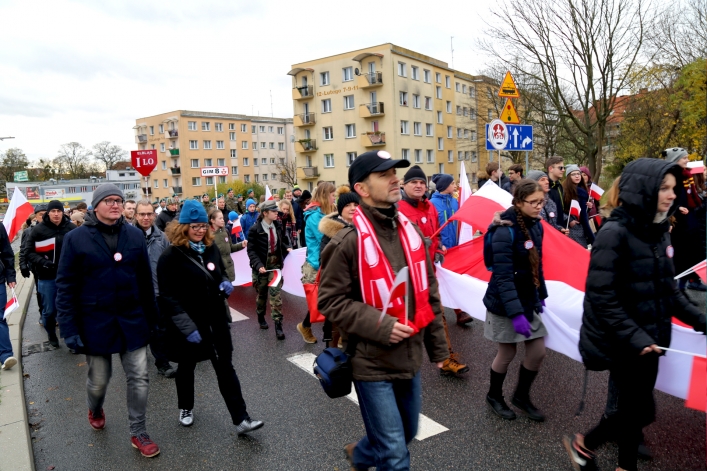 Elblążanie świętowali 99. rocznicę odzyskania przez Polskę niepodległości