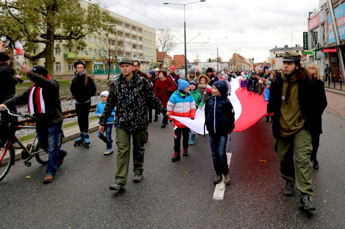 Elblążanie świętowali 99. rocznicę odzyskania przez Polskę niepodległości