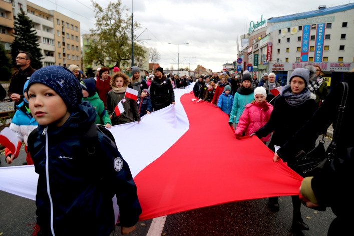 Elblążanie świętowali 99. rocznicę odzyskania przez Polskę niepodległości