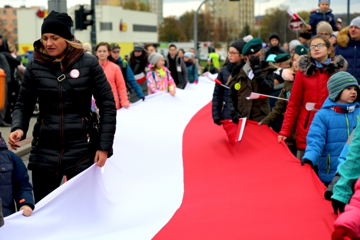 Elblążanie świętowali 99. rocznicę odzyskania przez Polskę niepodległości