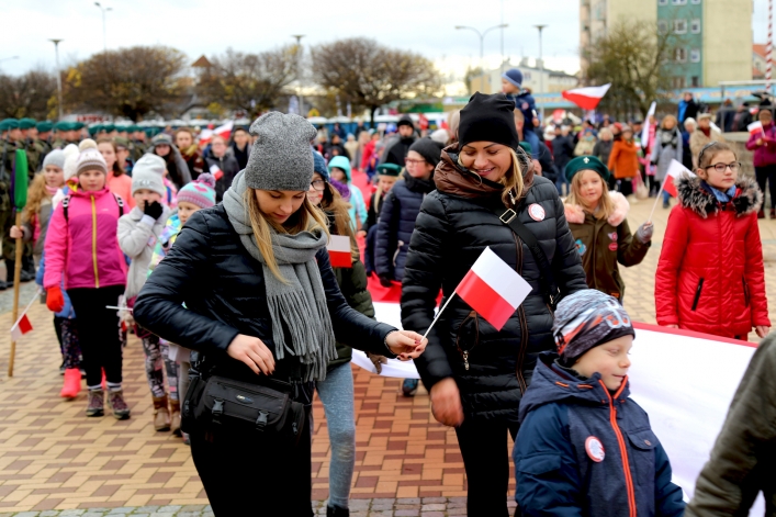 Elblążanie świętowali 99. rocznicę odzyskania przez Polskę niepodległości
