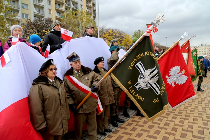 Elblążanie świętowali 99. rocznicę odzyskania przez Polskę niepodległości