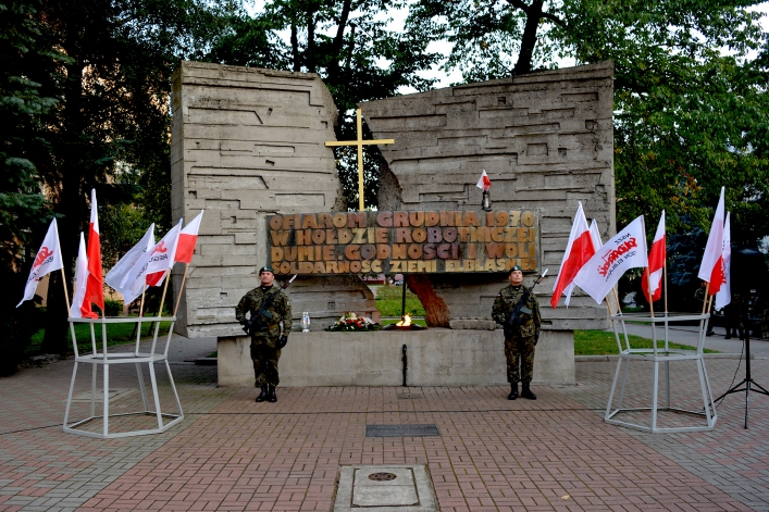 Elblążanie uczcili 38. rocznicę podpisania Porozumień Sierpniowych