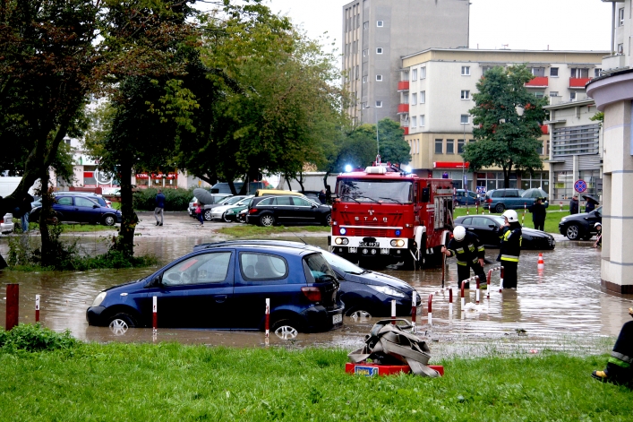 Elblążanie walczą z wielką wodą. 