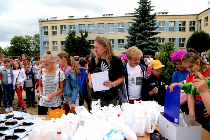 Festyn rodzinny w Szkole Podstawowej nr 18. Uroczyste zakończenie akcji Rowerowy Maj