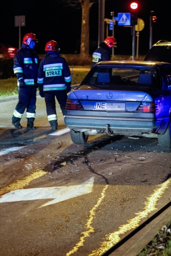 Groźne zderzenie czterech aut na ul. Ogólnej