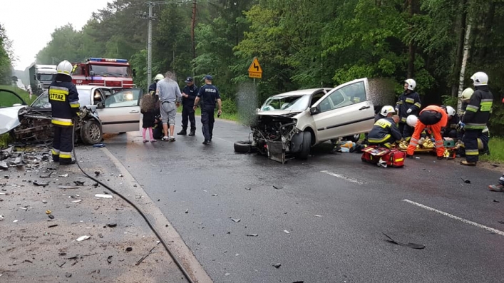 Groźny wypadek na DW513, pomiędzy Ornetą a Mingajnam