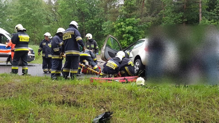 Groźny wypadek na DW513, pomiędzy Ornetą a Mingajnam