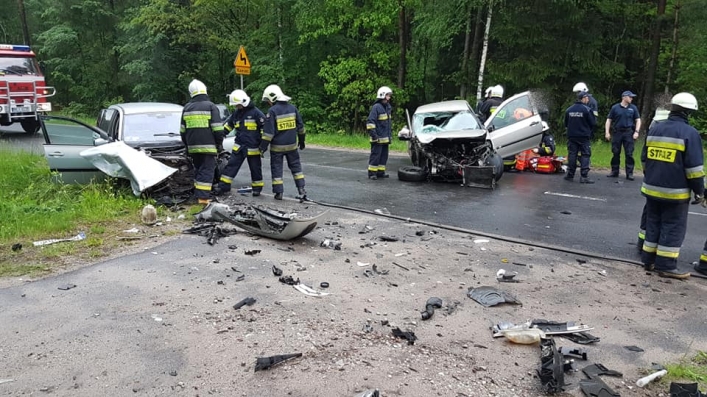 Groźny wypadek na DW513, pomiędzy Ornetą a Mingajnam