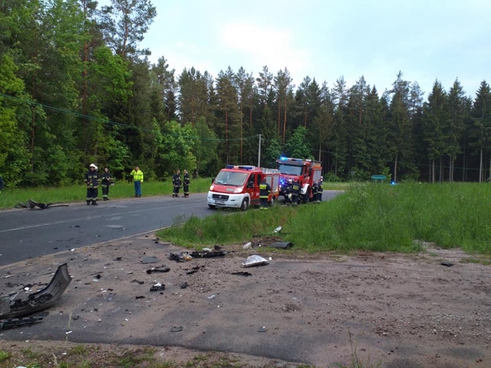 Groźny wypadek na DW513, pomiędzy Ornetą a Mingajnam