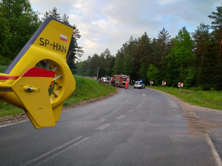 Groźny wypadek na DW513, pomiędzy Ornetą a Mingajnam