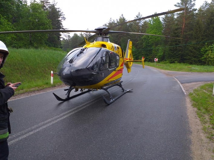 Groźny wypadek na DW513, pomiędzy Ornetą a Mingajnam