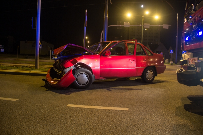 Groźny wypadek w centrum Elbląga. Jedna osoba ranna